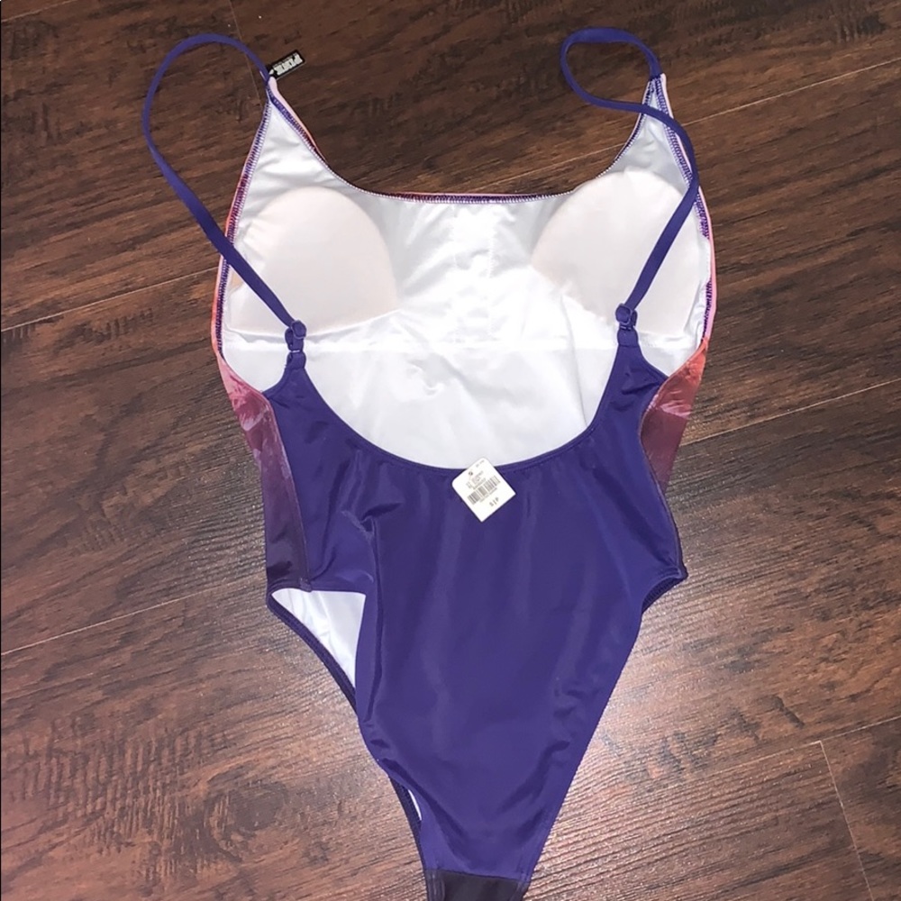 NWT PINK Victoria’s Secret Palm Tree One Piece S - Picture 3 of 3